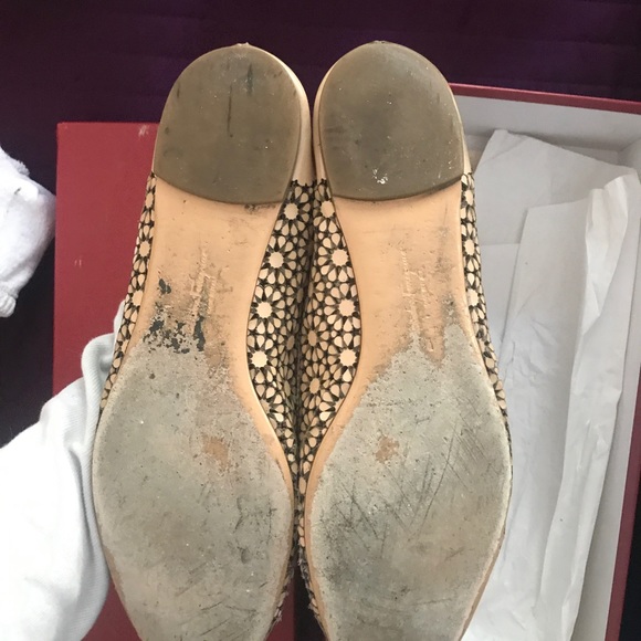 Used Ferragamo beige flat shoes - Picture 6 of 8